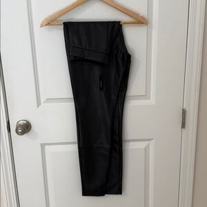 Express Black Women’s faux leather leggings